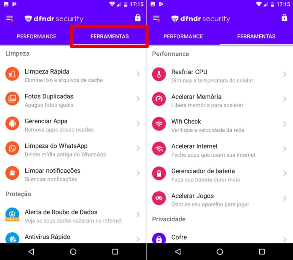 App para resfriar celular saiba como usar o dfndr security
