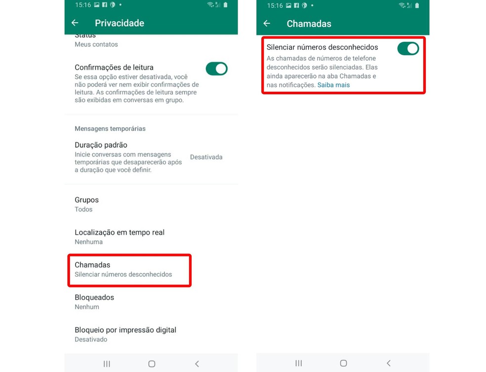 Como bloquear chamadas no WhatsApp no Android — Foto: Reprodução/Anna Kellen