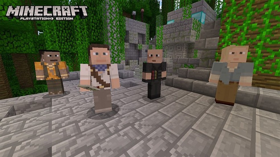Minecraft para PlayStation 3 ganhará skins de Uncharted, Killzone e mais