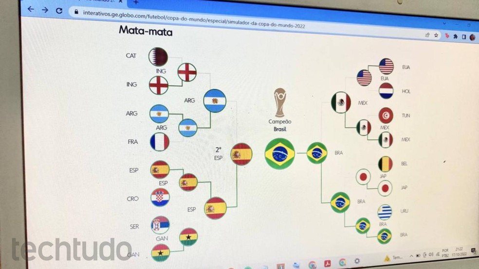 Como usar o Simulador da Copa do Mundo 2022 do GE
