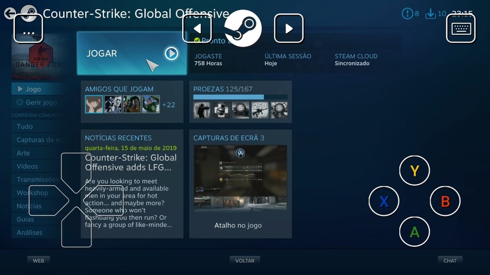 Como jogar CS:GO mobile no celular usando o app Steam Link