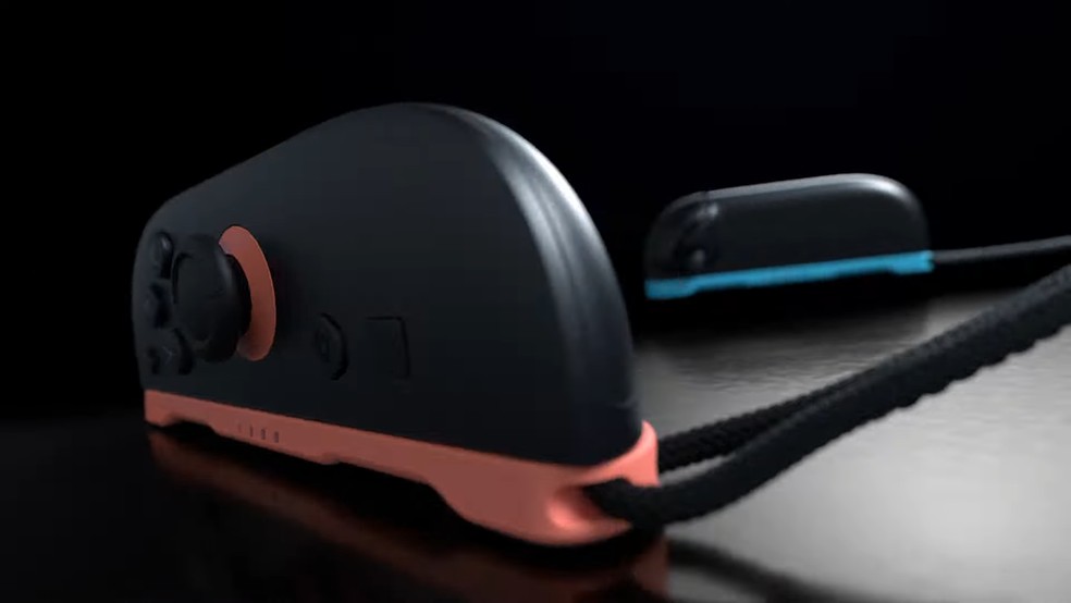 A forma como os Joy-Cons deslizam no trailer do Nintendo Switch 2 parece dar suporte ao rumor que eles poderão ser usados como mouse — Foto: Divulgação/Nintendo