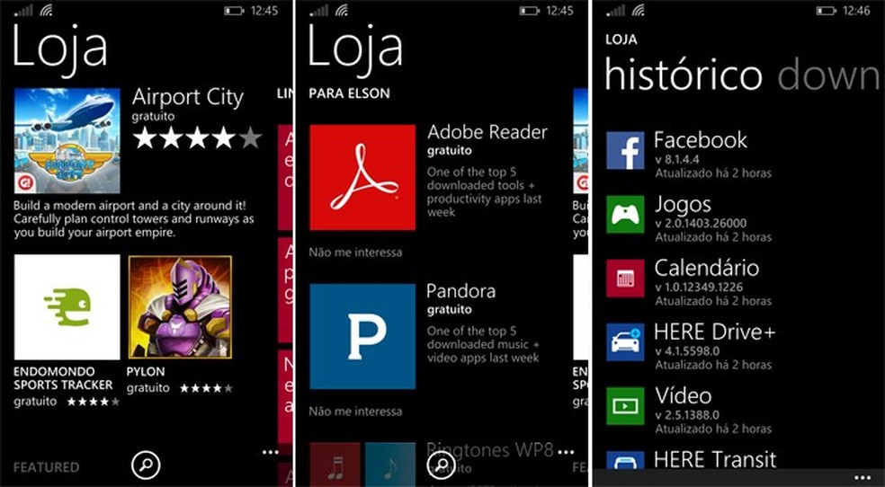 Windows Phone 8.1 teve sua loja redesenhada com adição de novos recursos (Foto: Reprodução/Microsoft) — Foto: TechTudo