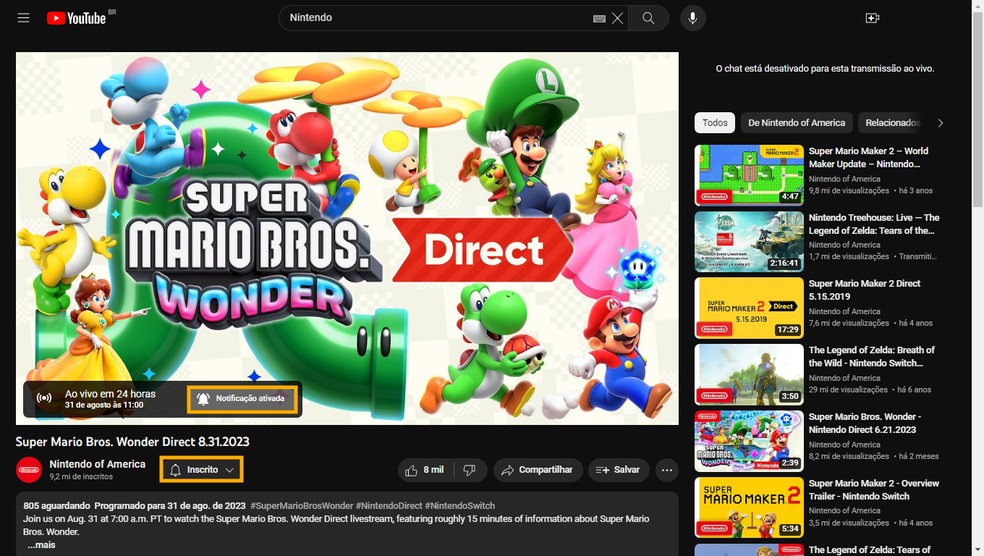 Super Mario World Switch Online ( Live ao vivo )