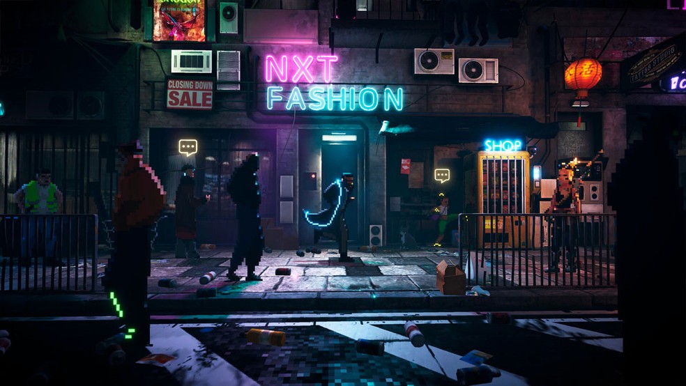 Neon Blood é um RPG cyberpunk sobre um ex-policial idealista tentando mudar uma cidade mergulhada em corrupção e desigualdade — Foto: Reprodução/Steam