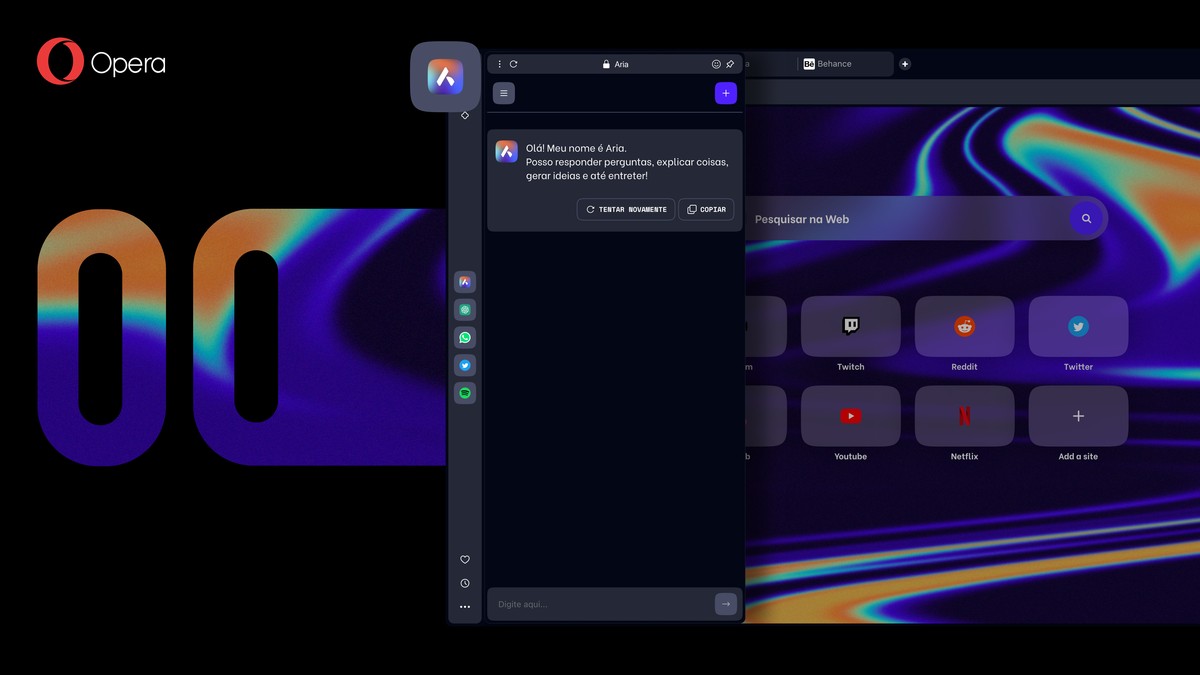 IA do navegador, Conversar com a IA no Opera