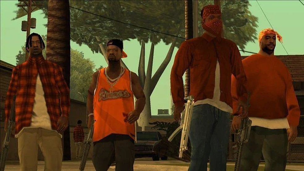 A Grove Street era para ter sido, a princípio, a Orange Groove — Foto: Reprodução/GTA Wiki