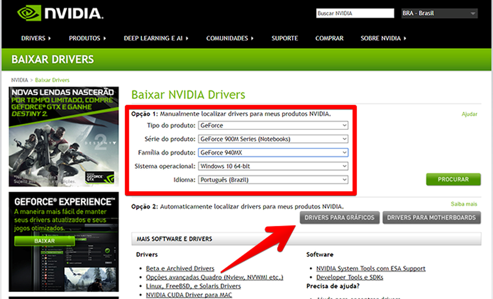 Detectar driver nvidia automatico sales