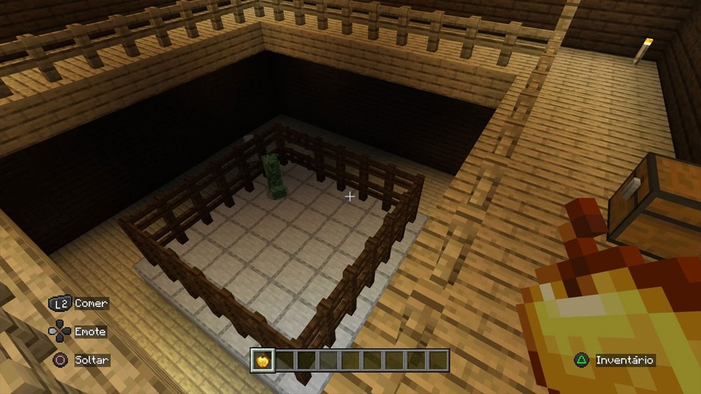 A Maçã Dourada pode ser obtida em vários locais em Minecraft, como na Mansão da Floresta — Foto: Reprodução/Rafael Monteiro