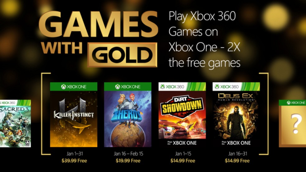 Jogos de Xbox 360 não serão mais disponibilizados no Games with Gold