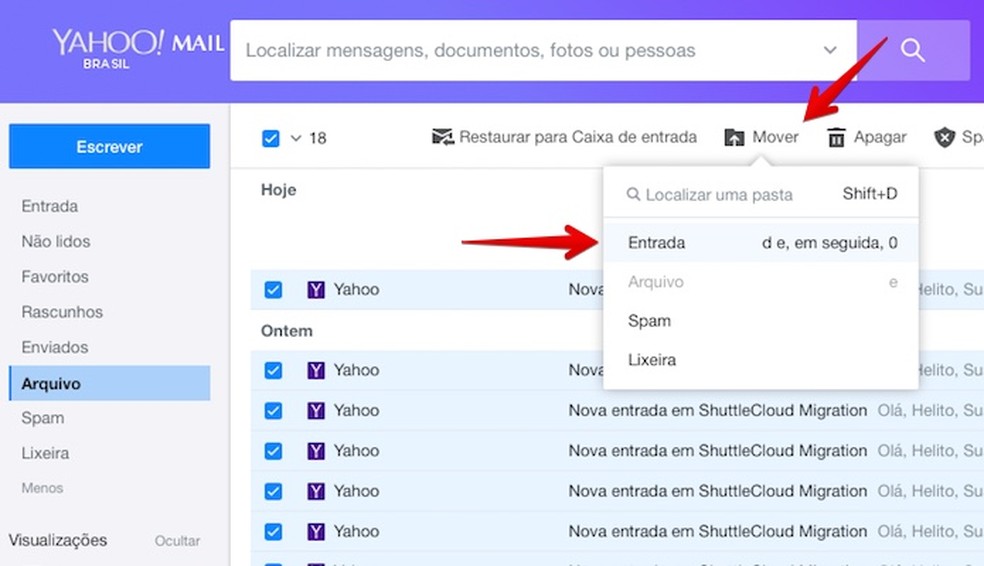 Como importar uma conta do Yahoo Mail para o Gmail