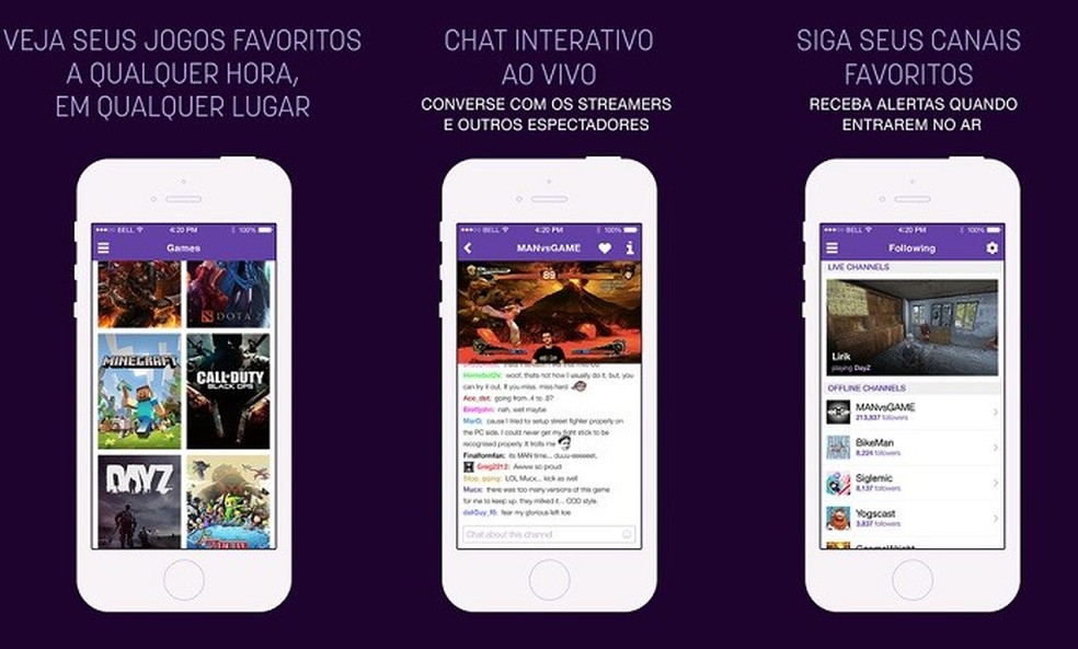 Assista transmissões ao vivo de jogos e até converse com outros jogadores com o Twitch (Foto: Divulgação/AppStore) — Foto: TechTudo