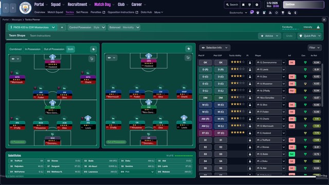 Melhores táticas do Football Manager 26: 4 opções para testar no seu time