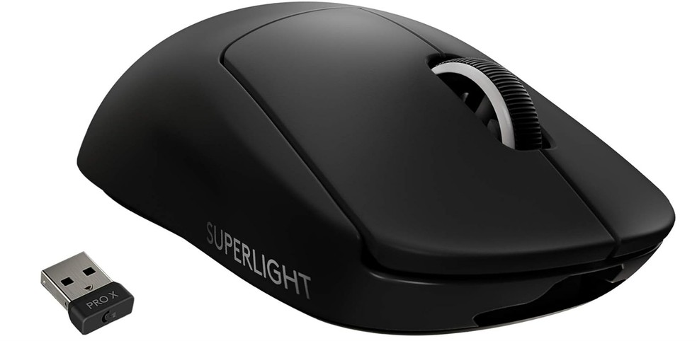 Mouse gamer Logitech G PRO X Superlight tem bateria recarregável — Foto: Reprodução/Amazon