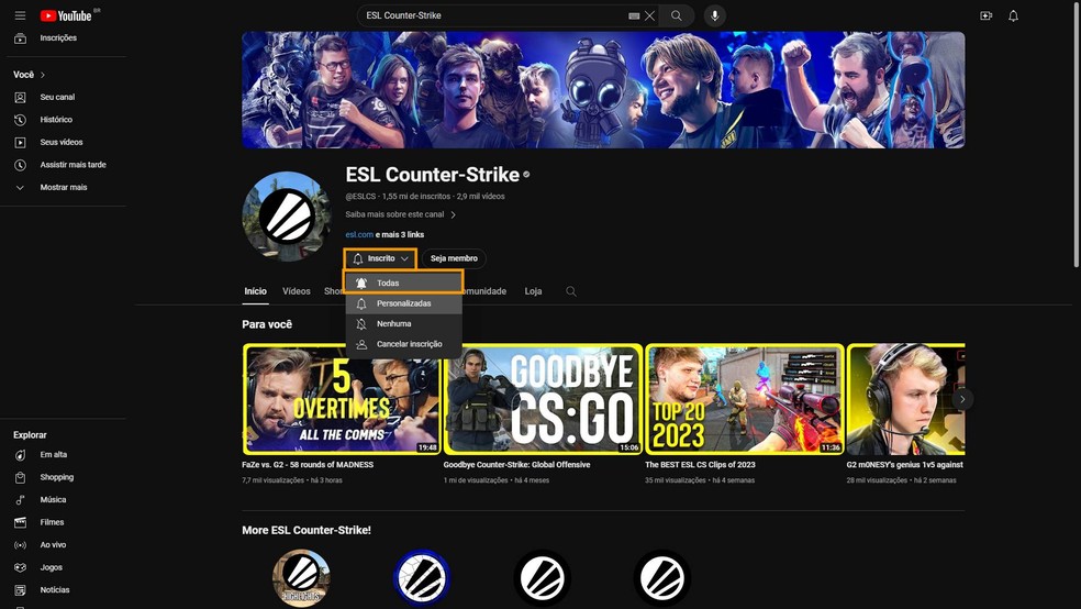 Inscreva-se no canal e ative as notificações para não perder o início do torneio — Foto: Reprodução/Victor de Abreu
