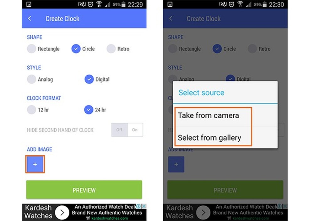 Android: como colocar uma foto no relógio do celular