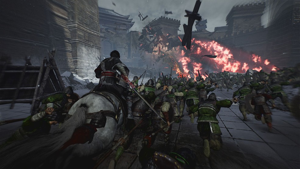 Dynasty Warriors: Origins coloca jogadores para enfrentarem dezenas de inimigos no campo de batalha — Foto: Reprodução/Steam