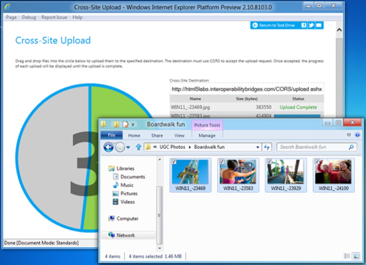 IE10 Preview 4 está disponível apenas para Windows 8