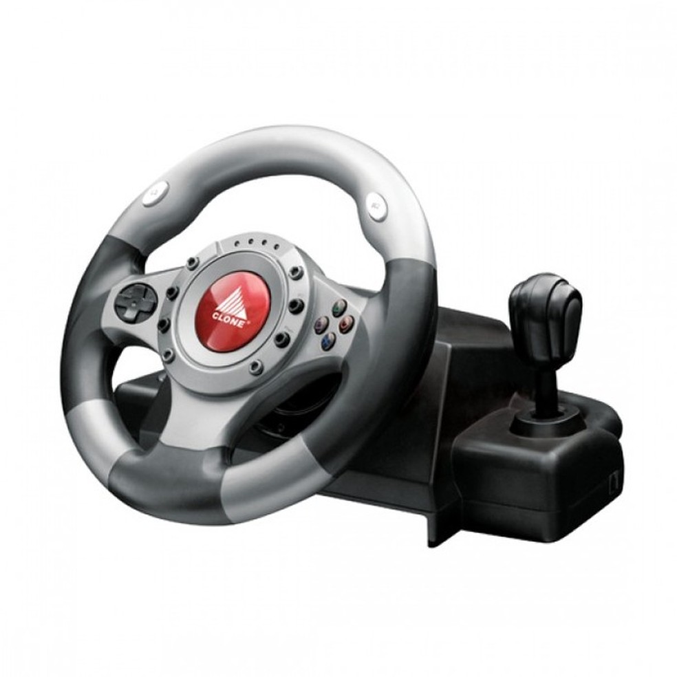 Volante Simulador de Corrida p/ PS3 e PC - com Pedal e Câmbio, logitech g27  volante de corrida 