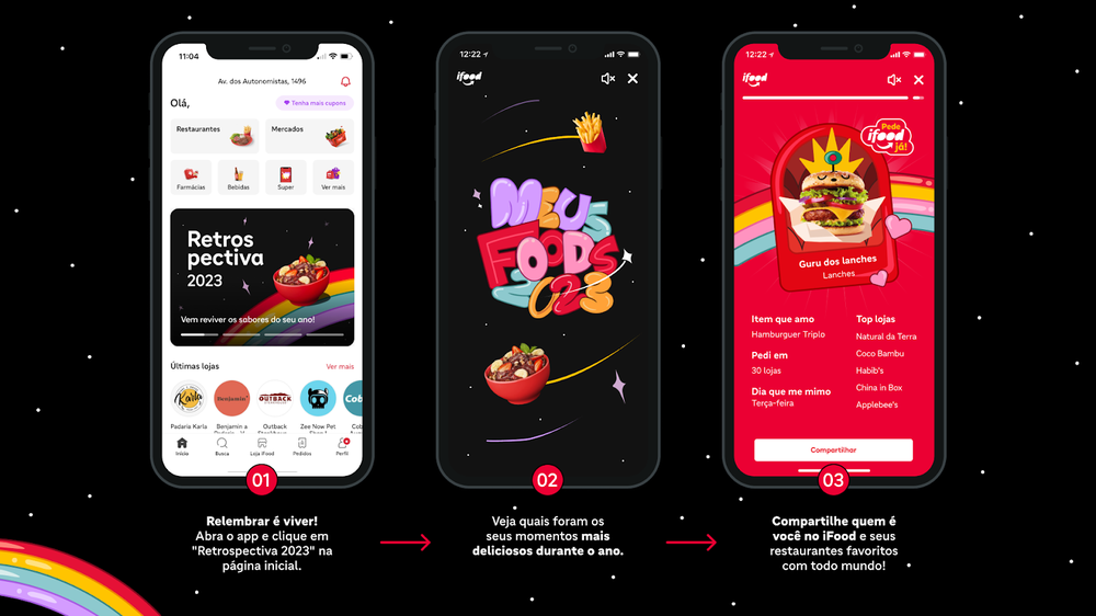 Retrospectiva do iFood 2023 é liberada; veja como fazer a sua