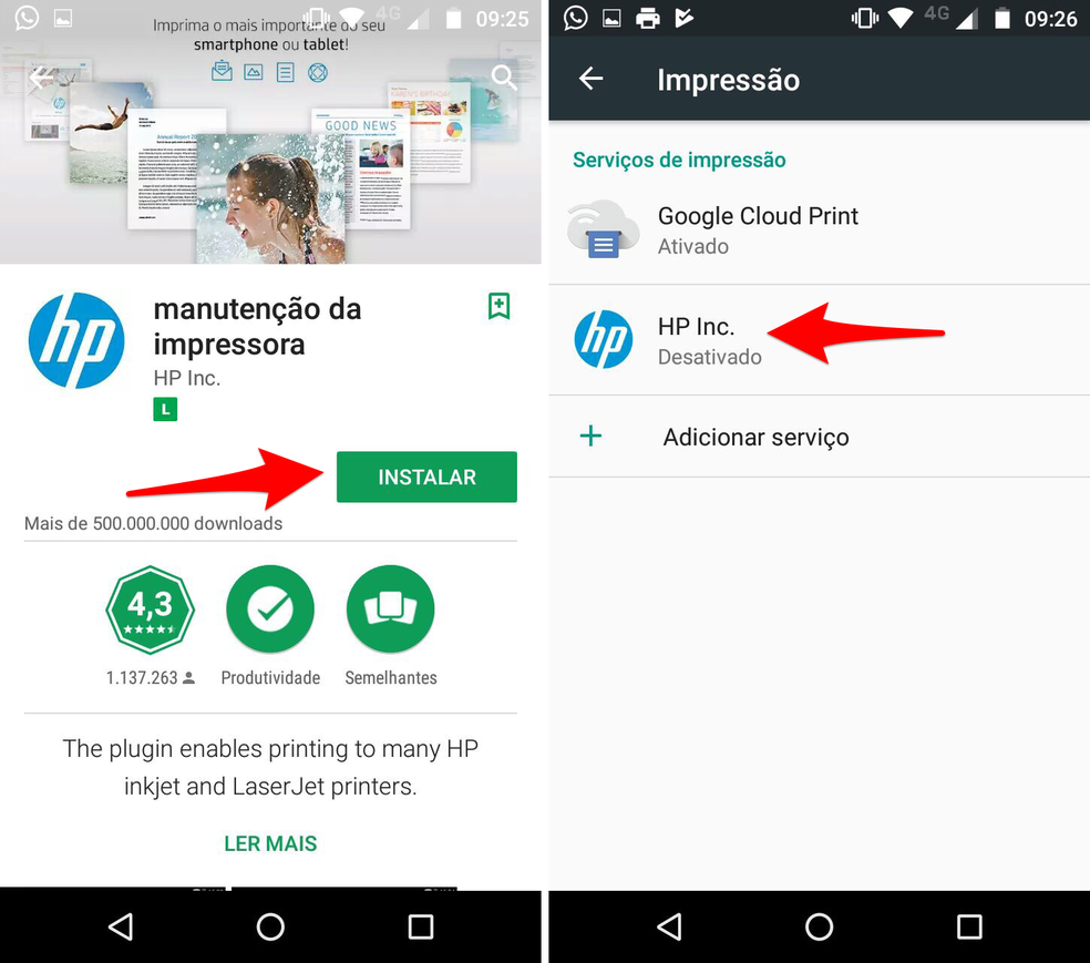 Como imprimir arquivos na impressora HP Deskjet 3540 pelo celular