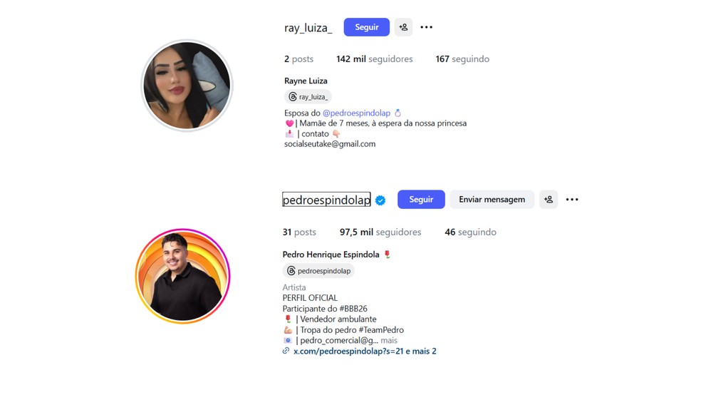  Reprodução/Instagram