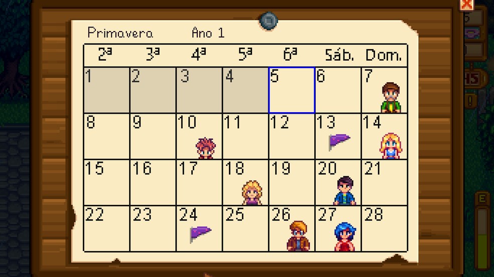 Em Stardew Valley, dá para avançar no tempo usado trapaças — Foto: Reprodução/Róbson Martins