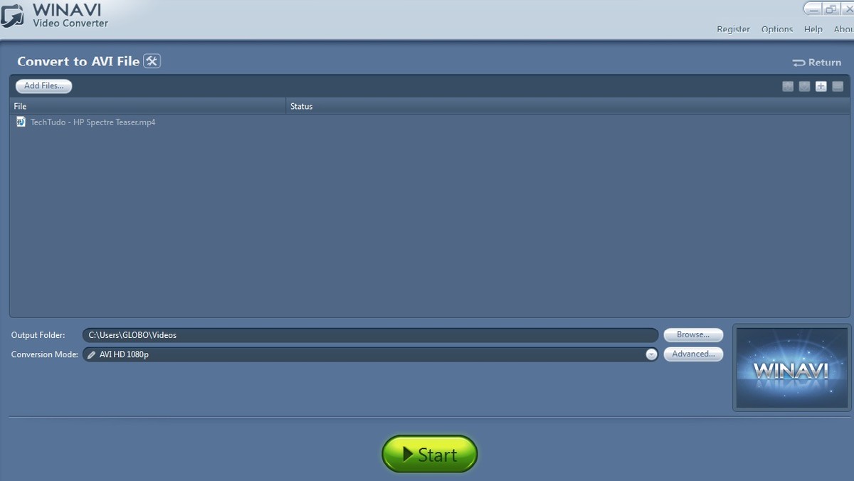 Como usar WinAVI Video Converter