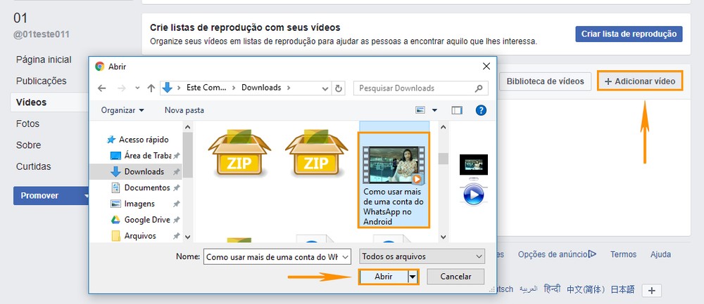Como criar vários posts com o mesmo vídeo na página do Facebook
