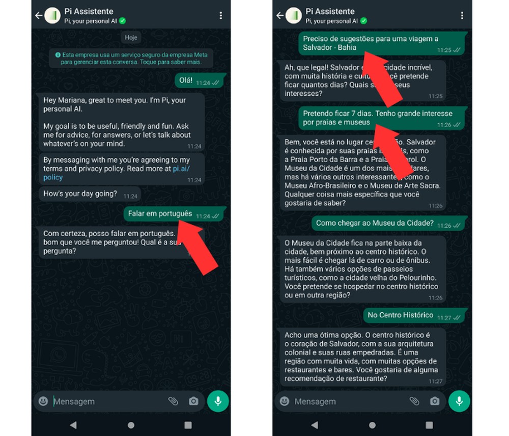 Pi no WhatsApp veja número e como usar Inteligência Artificial
