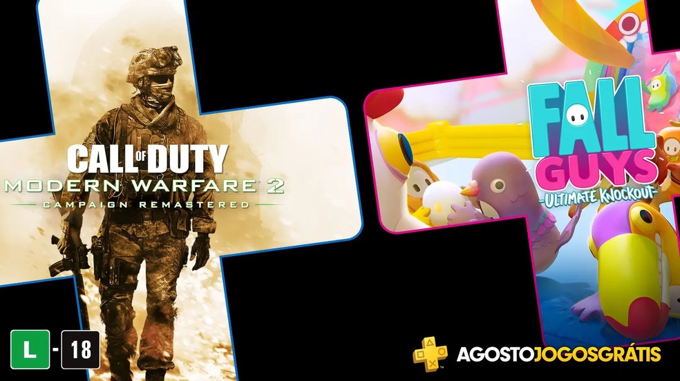 PS Plus: Call of Duty Modern Warfare 2 e Fall Guys estão grátis em