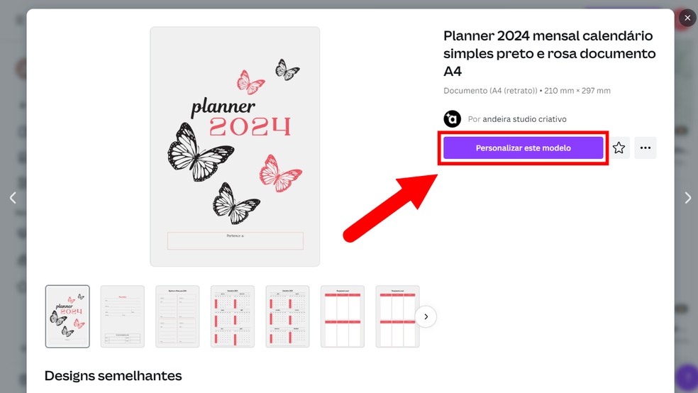 Planner 2024 para imprimir: como fazer agenda personalizada no Canva