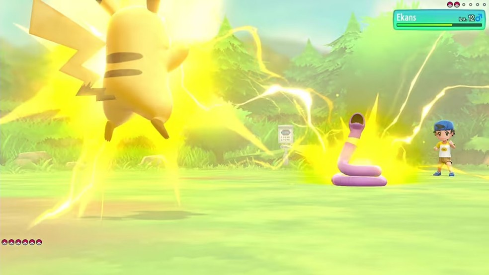 Pokémon Let's Go, Pikachu! & Pokémon Let's Go, Eevee! possui um modo multiplayer cooperativo, mas com limitações — Foto: Reprodução/Nintendo Game Store
