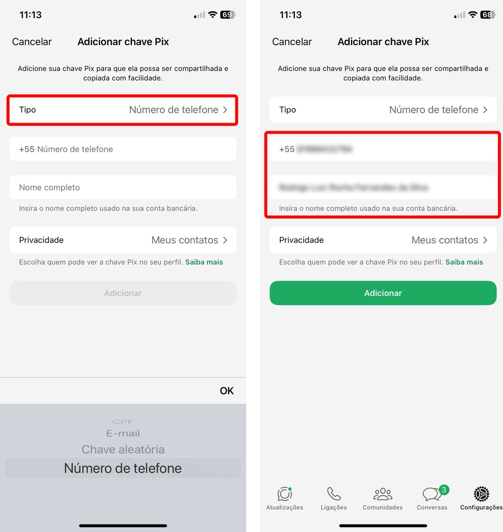 Como colocar Pix no WhatsApp: veja passo a passo