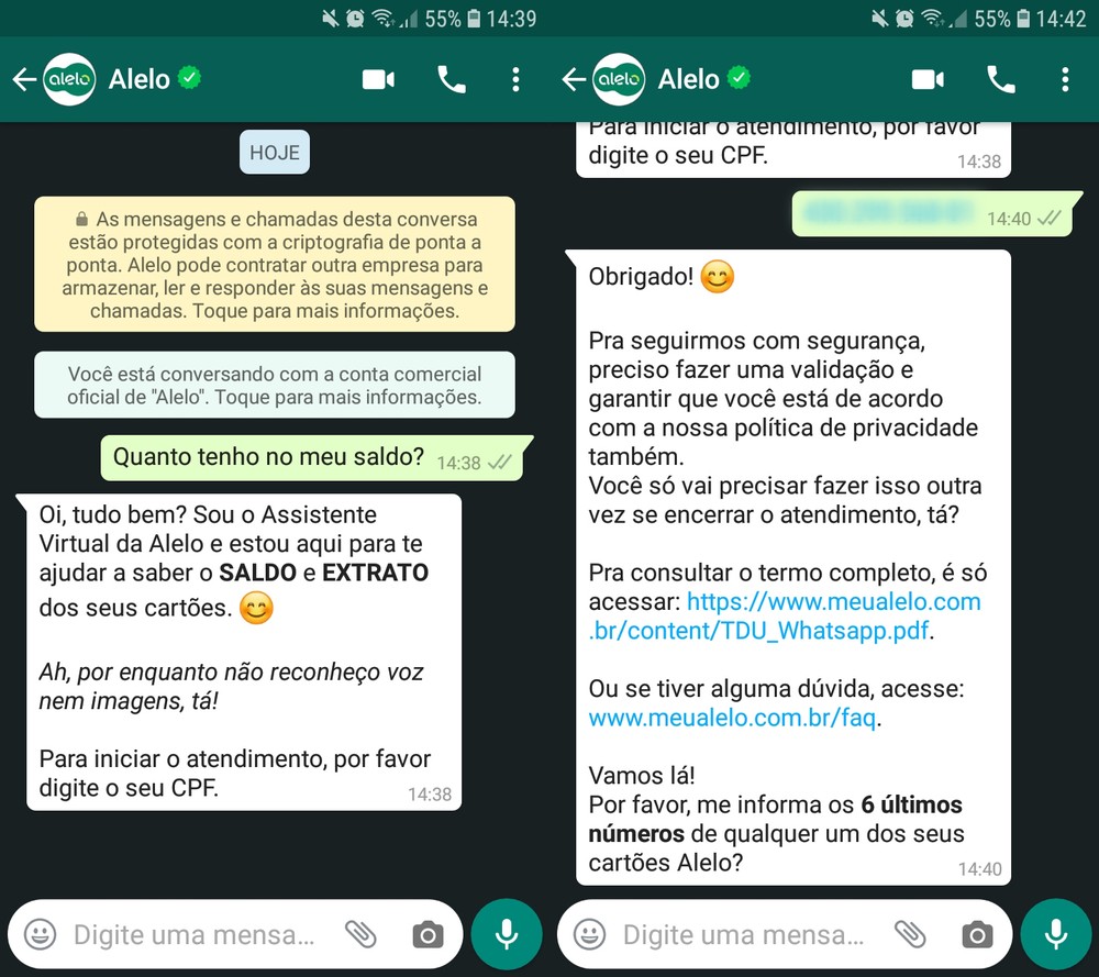 Alelo: como consultar saldo do vale-refeição e ver extrato no WhatsApp