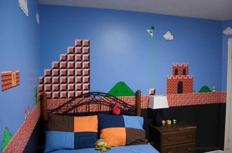 Como fazer um quarto temático de Minecraft para as crianças