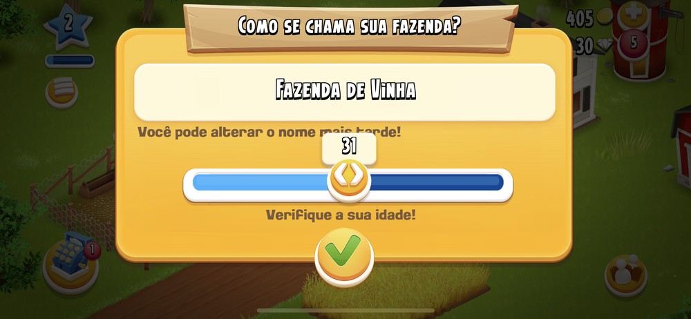 Como mudar o nome da fazenda no Hay Day