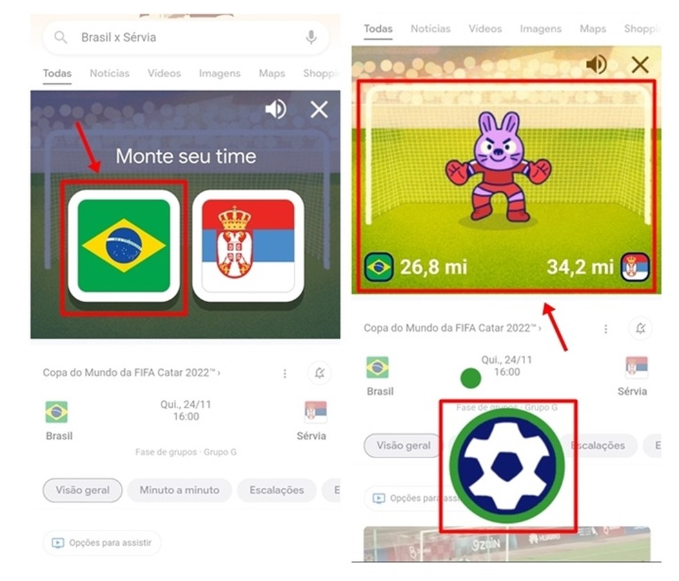Mini jogo do Google oferece disputa de pênaltis durante os jogos da Copa do Mundo  2022 