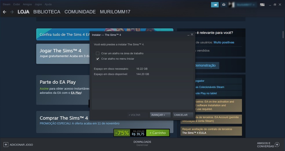 Promoção do Steam tem Sims 4 a R$ 19, FIFA 22 e 20 mil jogos de PC
