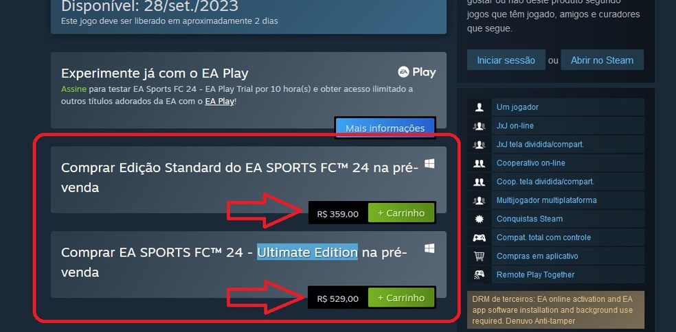  EA SPORTS FC 24 Standard - Steam PC [Online Game Code
