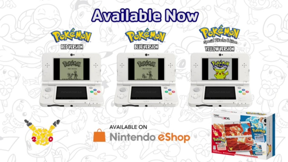 Revelados preços do remake de Pokémon Blue, Red e Yellow pra o Virtual  Console - Salvando Nerd