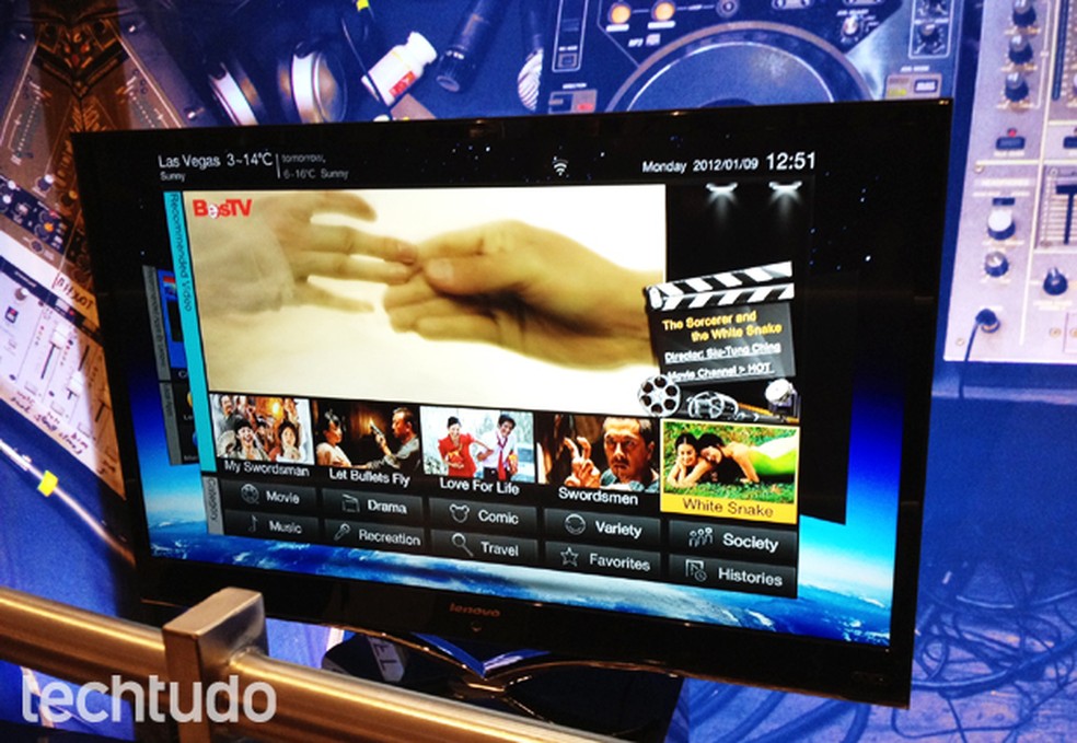 IdeaTV K91, a TV com Android da Lenovo (Foto: Divulgação: Nick Ellis / TechTudo) — Foto: TechTudo
