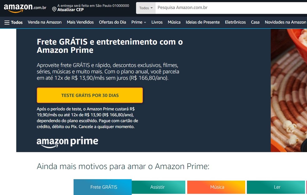 Mes gratis en amazon prime shop