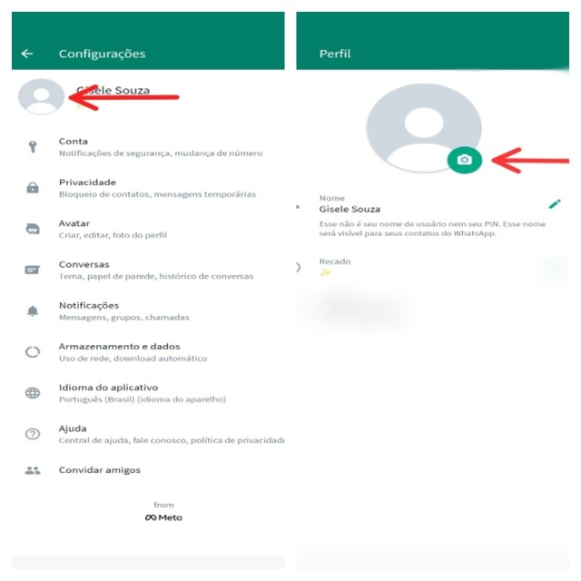 Como colocar foto de perfil no WhatsApp