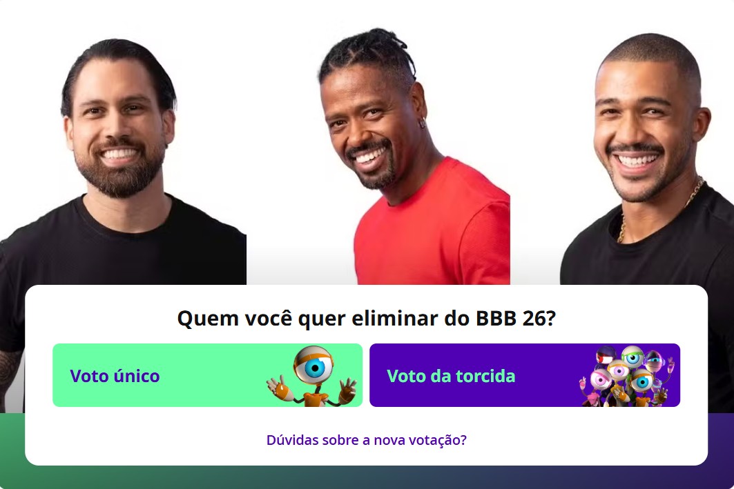 Paredão BBB 26: Brigido x Matheus x Leandro; como votar e ver enquete