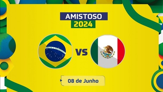 Brasil x México ao vivo: veja horário e onde assistir ao amistoso