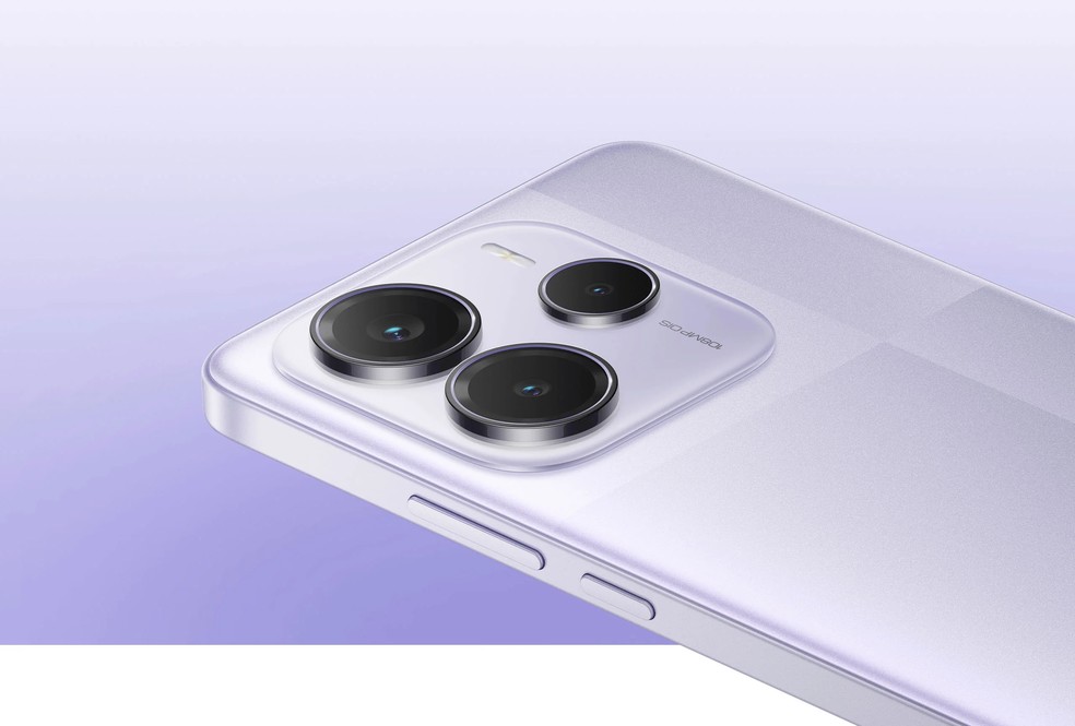 Lateral do Xiaomi Redmi Nota 14 - Foto: Xiaomi/Reprodução