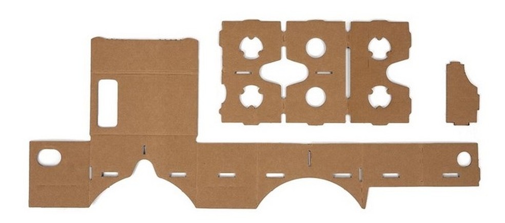Papelão cortado com as formas do Google Cardboard (Foto: Divulgação/Google) — Foto: TechTudo