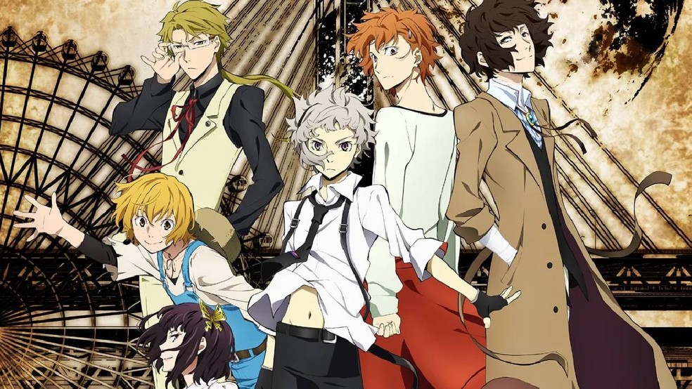 O anime Bungou Stray Dogs é baseado na série de mangás japoneses escrita por Kafka Asagiri — Foto: Divulgação/Crunchyroll