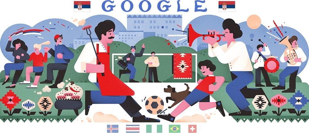Copa do Mundo 2018: quinto dia do evento ganha seis Doodles do Google